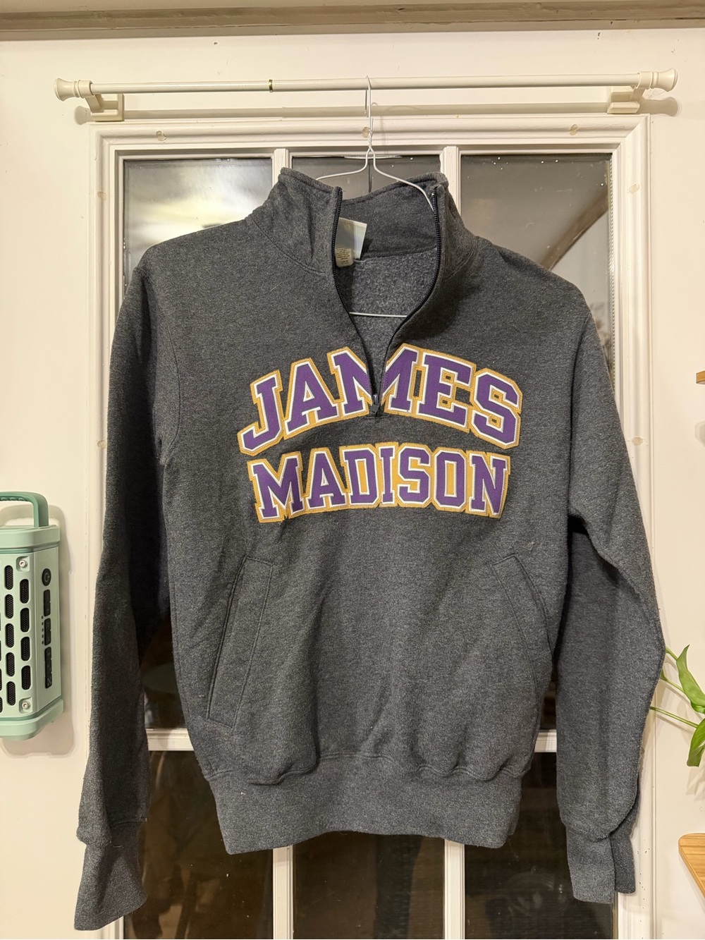 JMU Charcoal Quarter-Zip Sweatshirt